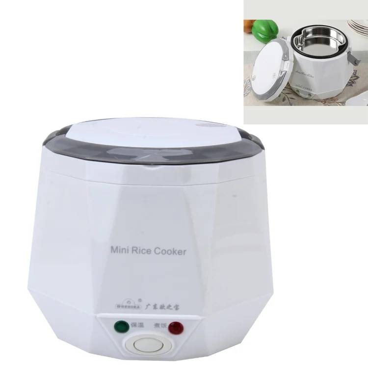 OUSHIBA Car Auto C3 Mini Multi-function Rice Cooker 12V 1.3L Volume for Rice Soup Noodles Vegetable Dessert