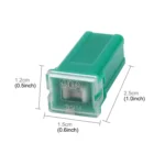10 PCS Vehicle Car Plastic Shell Straight Female Terminal Push in Blade Cartridge PAL Fuse 40Amp 32V - Image 3