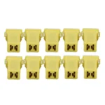 10 PCS Vehicle Car Plastic Shell Straight Female Terminal Push in Blade Cartridge PAL Fuse 60Amp 32V