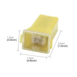 10 PCS Vehicle Car Plastic Shell Straight Female Terminal Push in Blade Cartridge PAL Fuse 60Amp 32V - Image 3