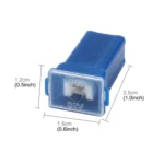 10 PCS Vehicle Car Plastic Shell Straight Female Terminal Push in Blade Cartridge PAL Fuse 100Amp 32V - Image 3