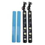 2 PCS 6W 180 LM 6000K DRL Daytime Running Light with 6 SMD-5050 Lamps, DC 12V - Image 5