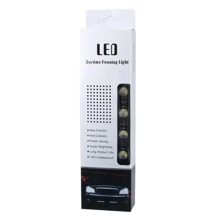 CMS9438WL_5.webp 2 PCS 7W 210 LM 6000K DRL Daytime Running Light with 7 SMD-5050 Lamps, DC 12V - Image 6