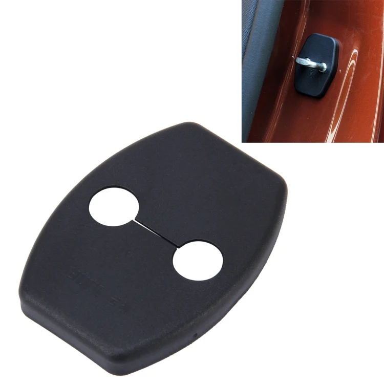 CMS9464.webp 4 PCS Car Door Lock Buckle Decorated Rust Guard Protection Cover for Toyota RAV4 Corolla Reiz VIOS Camry Highlander Yaris Prado Prius Crown - Image 1