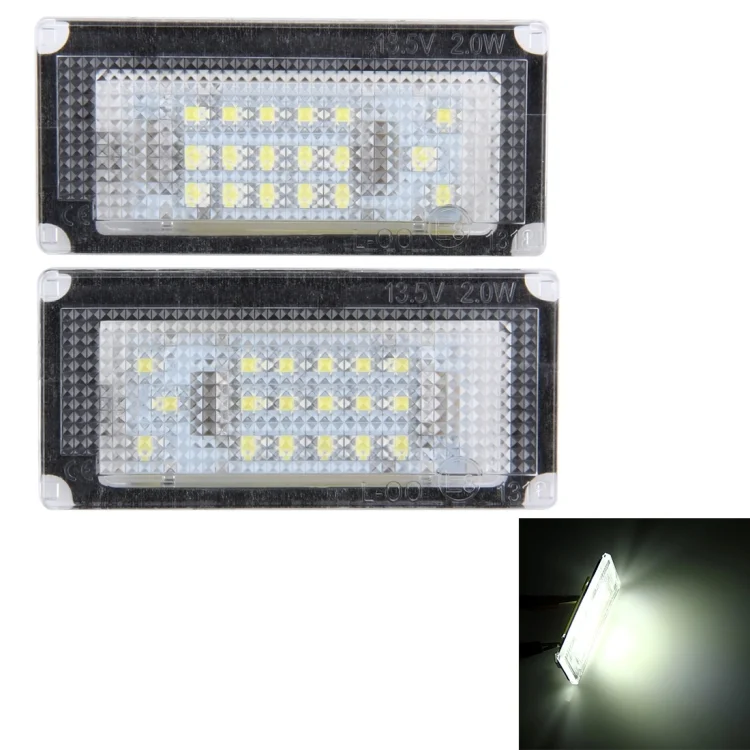 CMS9473WL.webp 2 PCS License Plate Light with 18 SMD-3528 Lamps for BMW Mini COOPER R50/R52/R53 - Image 1