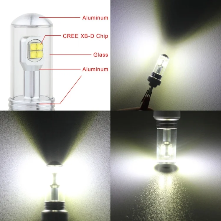 CMS9494WL_4.webp 2 PCS  1156/BA15S 40W 800 LM 6000K Car Turn Light Backup Light Brake Light with 8 CREE Lamps, DC 12V - Image 5