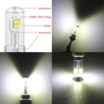 2 PCS  1157/BAY15D 40W 800 LM 6000K Car Turn Light Backup Light Brake Light with 8 CREE Lamps, DC 12V - Image 5