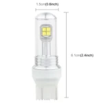 2 PCS  7443 40W 800 LM 6000K Car Brake Light with 8 CREE Lamps, DC 12V - Image 4