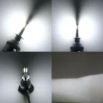 2 PCS  H1 18W 1800 LM 8000K IP68 Canbus Constant Current Car LED Headlight with 2 COB Lamps, DC 9-36V - Image 5