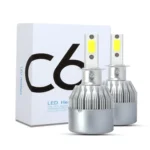2 PCS  H3 18W 1800 LM 6000K IP68 Canbus Constant Current Car LED Headlight with 2 COB Lamps, DC 9-36V - Image 4