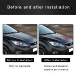 2 PCS Universal Car Air Intake Scoop Bonnet Hood Vent Louver Cooling Panel Trim Set - Image 7