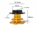 Universal Aluminum Car Steering Wheel Quick Release HUB Racing Adapter Snap Off Boss Kit - Image 3