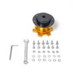 Universal Aluminum Car Steering Wheel Quick Release HUB Racing Adapter Snap Off Boss Kit - Image 4