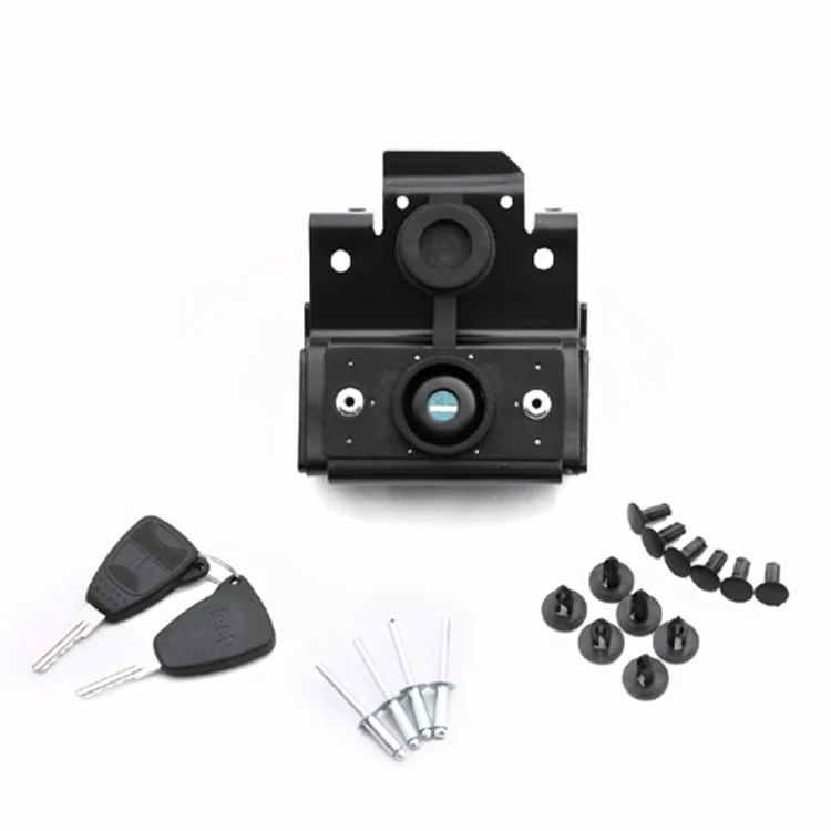 CMS9707.webp Car Anti-Theft Hood Latch Locking Engine Cover Lock with Keys for Jeep Wrangler JK 2007-2017 - Image 1