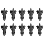 10 PCS Universal Car Black Shark Fin Diffuser Vortex Generator Roof Spoiler - Image 2