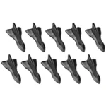10 PCS Universal Car Black Shark Fin Diffuser Vortex Generator Roof Spoiler - Image 3