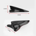 10 PCS Universal Car Black Shark Fin Diffuser Vortex Generator Roof Spoiler - Image 5