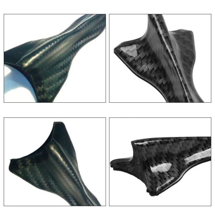 CMS9773_5.webp 10 PCS Universal Car Black Shark Fin Diffuser Vortex Generator Roof Spoiler - Image 6
