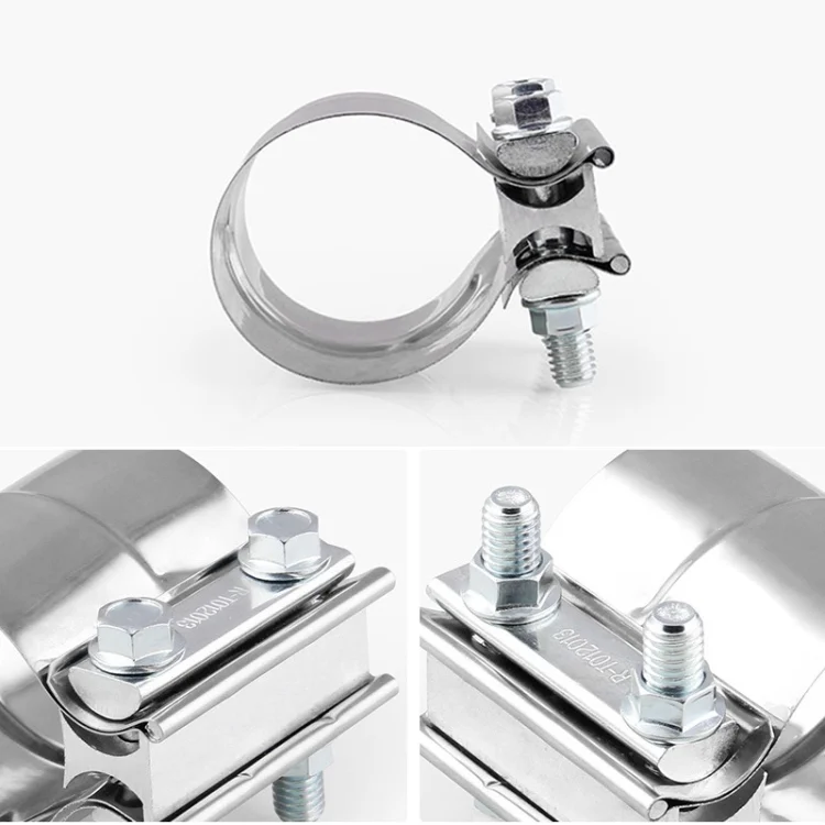 CMS9777_5.webp 2.0 inch Car Turbo Exhaust Downpipe Stainless Steel Lap Joint Band Clamp - Image 6