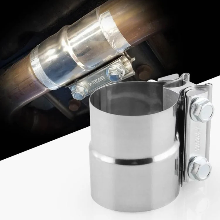 CMS9777_7.webp 2.0 inch Car Turbo Exhaust Downpipe Stainless Steel Lap Joint Band Clamp - Image 8