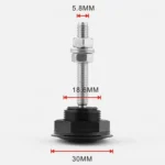 Car Mini Stainless Steel Quick-pins Push Button Billet Hood Pins Lock Clip Kit - Image 3