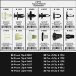 292 PCS Car Retainer Clips Assortment Car Panel Trim Plastic Fasteners Rivet Clips Set - Image 5