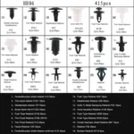 415 PCS Car Retainer Clips Assortment Car Panel Trim Plastic Fasteners Rivet Clips Set - Image 7