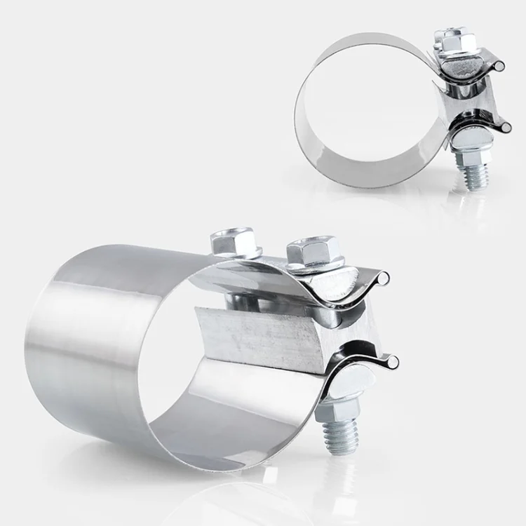 CMS9788_4.webp 2.5 inch 63mm Car Turbo Exhaust Downpipe Stainless Steel Lap Joint Band Clamp - Image 5