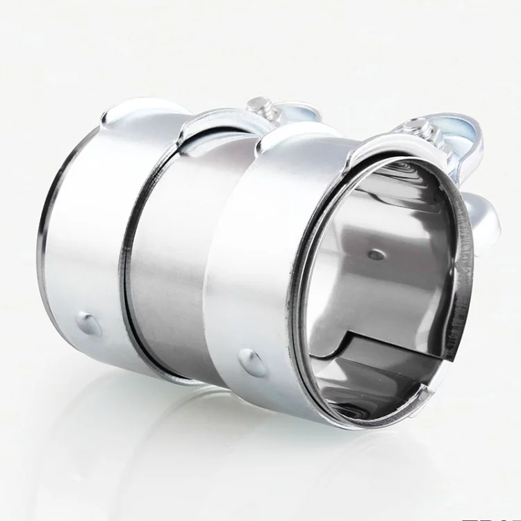 CMS9790_2.webp 2.5 inch Car Turbo Exhaust Downpipe Low carbon Stainless Steel Lap Joint Band Clamp - Image 3