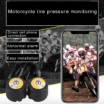 Motorcycle Bluetooth Tire Pressure Monitoring System TPMS Mobile Phone APP Detection 2 External Sensors - Image 8