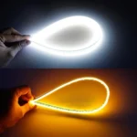 2 PCS 45cm DC12V 5W Ultra-thin Waterproof Car Auto Double Colors Turn Lights / Running Lights SMD-2835 LED Bulbs (Turn Lights: Yellow Light; Running Lights: Blue Light) - Image 9