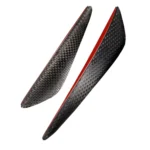 4 PCS Universal Car Carbon Fiber Front Air Knife Decorative Sticker - Image 2
