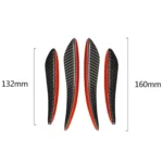 4 PCS Universal Car Carbon Fiber Front Air Knife Decorative Sticker - Image 5