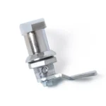 2 PCS Silver T Shape Handle Paddle Entry Door Latch & Keys Tool Box Lock for Trailer / Yacht / Truck - Image 3