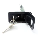 Adjustable Black Paddle Entry Door Latch & Keys Tool Box Lock for Trailer / Yacht / Truck - Image 2