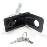 Adjustable Black Paddle Entry Door Latch & Keys Tool Box Lock for Trailer / Yacht / Truck - Image 5