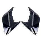 2PCS Plastic Decorative Air Flow Intake Turbo Bonnet Hood Side Vent Grille Cover With Self-adhesive Sticker