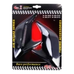 2PCS Plastic Decorative Air Flow Intake Turbo Bonnet Hood Side Vent Grille Cover With Self-adhesive Sticker - Image 6