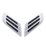 2 PCS Euro Style Plastic Decorative Air Flow Intake Turbo Bonnet Hood Side Vent Grille Cover With Self-adhesive Sticker - Image 2