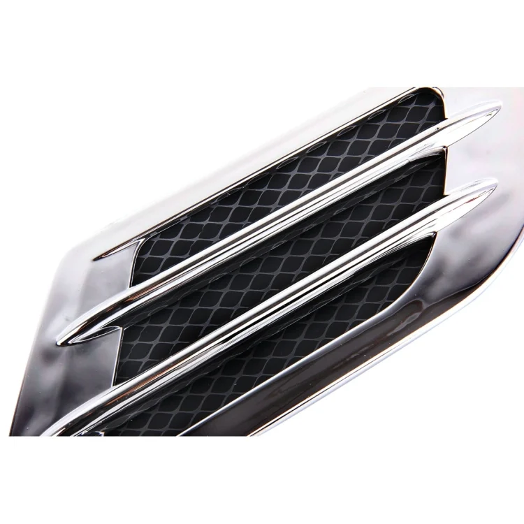 CMS9914H_4.webp 2 PCS Euro Style Plastic Decorative Air Flow Intake Turbo Bonnet Hood Side Vent Grille Cover With Self-adhesive Sticker - Image 5