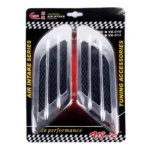 2 PCS Euro Style Plastic Decorative Air Flow Intake Turbo Bonnet Hood Side Vent Grille Cover With Self-adhesive Sticker - Image 6