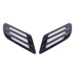 2 PCS Euro Style Metal Decorative Air Flow Intake Turbo Bonnet Hood Side Vent Grille Cover with Self-adhesive Sticker - Image 3