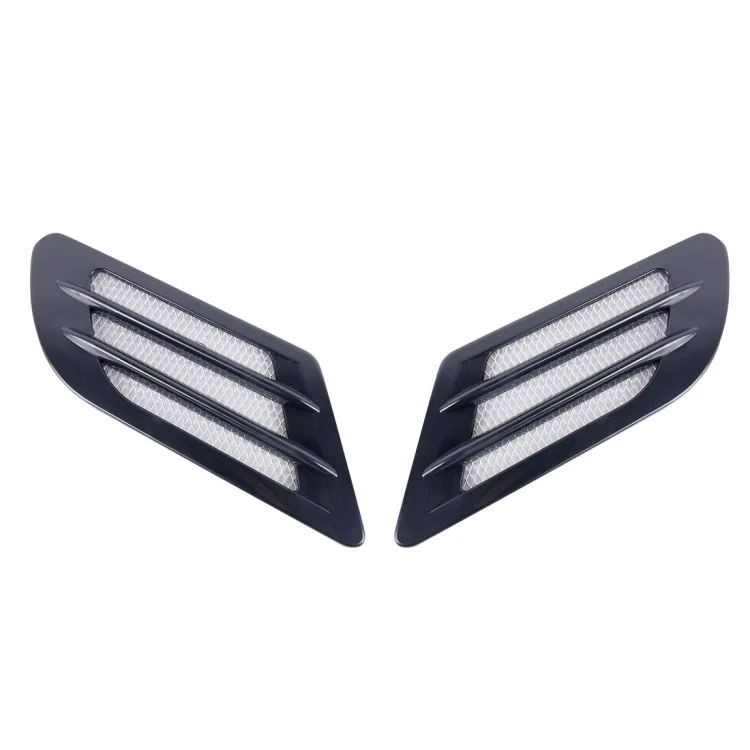 CMS9915B_1.webp 2 PCS Euro Style Metal Decorative Air Flow Intake Turbo Bonnet Hood Side Vent Grille Cover with Self-adhesive Sticker - Image 3