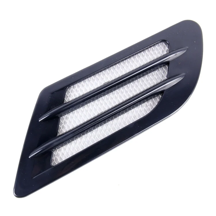 CMS9915B_2.webp 2 PCS Euro Style Metal Decorative Air Flow Intake Turbo Bonnet Hood Side Vent Grille Cover with Self-adhesive Sticker - Image 4