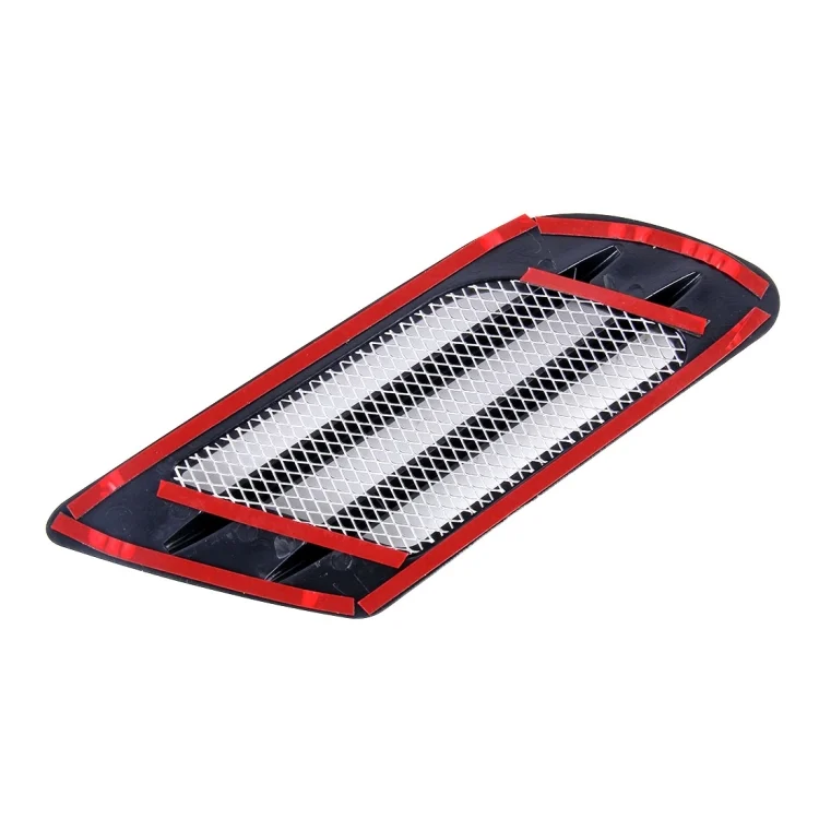 CMS9915B_3.webp 2 PCS Euro Style Metal Decorative Air Flow Intake Turbo Bonnet Hood Side Vent Grille Cover with Self-adhesive Sticker - Image 5