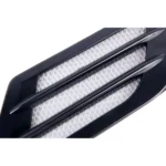 2 PCS Euro Style Metal Decorative Air Flow Intake Turbo Bonnet Hood Side Vent Grille Cover with Self-adhesive Sticker - Image 6