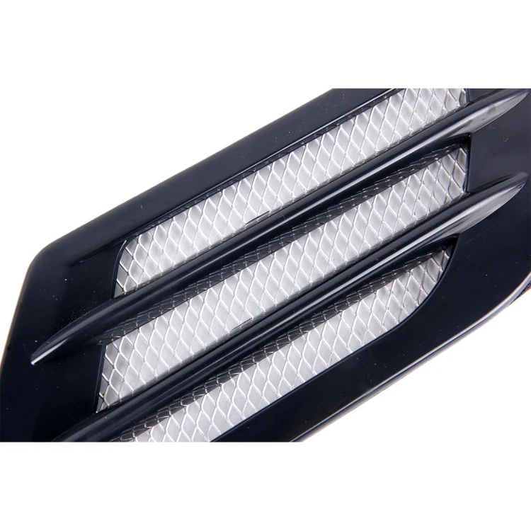 CMS9915B_4.webp 2 PCS Euro Style Metal Decorative Air Flow Intake Turbo Bonnet Hood Side Vent Grille Cover with Self-adhesive Sticker - Image 6