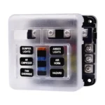 Independent Positive and Negative 1 in 6 Out 6 Way Circuit Blade Fuse Box Fuse Holder Kits with LED Warning Indicator for Auto Car Truck Boat - Image 10