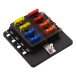 1 in 8 Out Fuse Box PC Terminal Block Fuse Holder Kits with LED Warning Indicator for Auto Car Truck Boat - Image 2