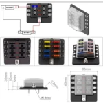 1 in 8 Out Fuse Box PC Terminal Block Fuse Holder Kits with LED Warning Indicator for Auto Car Truck Boat - Image 5